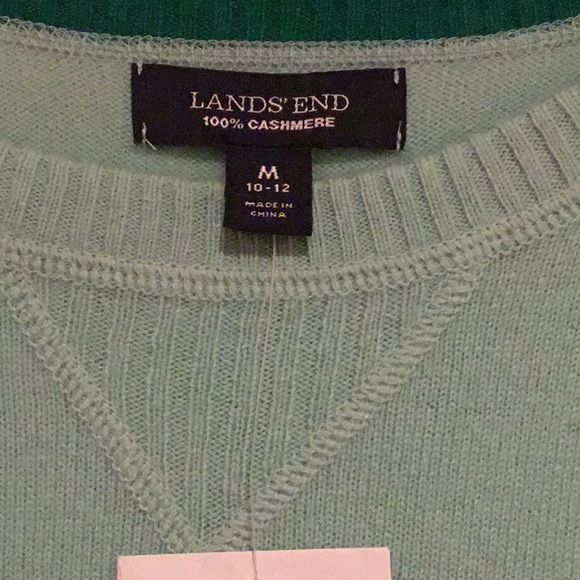 Lands End Cashmere lightweight sweater:  NEW! - Picture 3 of 4